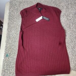 BANANA REPUBLIC‎ Nezha Merino Sweater Shell Top Women's Size XL Burgundy